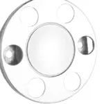 A2A-5751 6 STUD WHEEL TRIM CHROME
