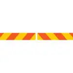 A0910 REFLECTIVE MARKER BOARDS ALUMINIUM SOLD AS PAIR (UC)