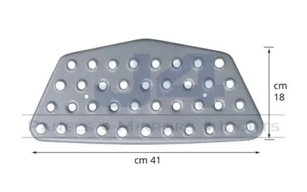 MXX309 MAN MIDDLE FOOTSTEP PLATE METAL (QTC)