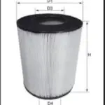 SA16543 IVECO ENGINE AIR INTAKE FILTER (HIFI)