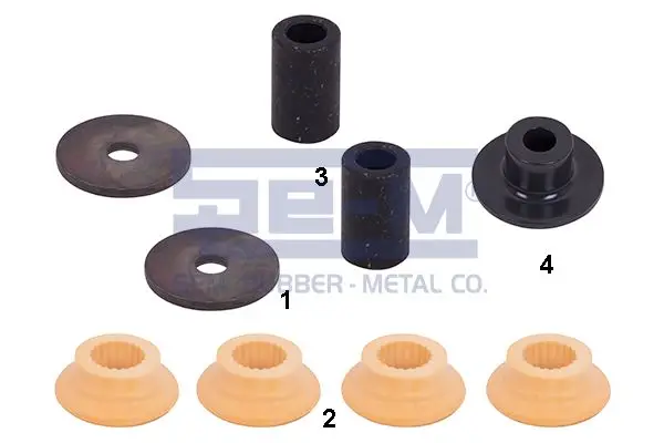 16136 SCANIA CABIN REAR BUSHING KIT (SEM LASTIK)