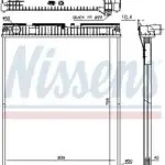 67227 MAN ENGINE WATER RADIATOR W/O FRAME (NISSENS)