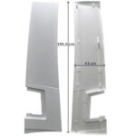 780-83EX VOLVO RH REAR MAIN CAB AIR DEFLECTOR (LAMIRO)