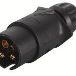 8JA002263-031 TRAILER LIGHT SOCKET 3 PIN MALE (HELLA)