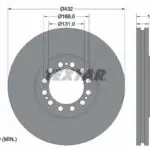 93087200 MAN BRAKE DISC 430MM (TEXTAR)