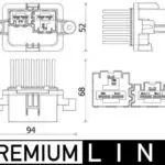 ABR109000P VOLVO REN CABIN INTERIOR FAN BLOWER REGULATOR (BEHR)
