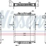 637879 VOLVO REN ENGINE RADIATOR C/W FRAME (NISSENS)