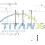 RX149007 SCANIA ENGINE RADIATOR C/W FRAME (TITANX)
